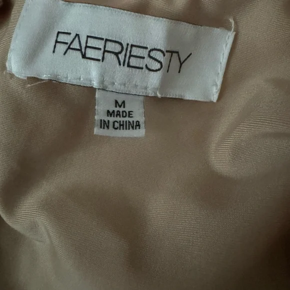 Elegant Off-Shoulder Beige Dress - Picture 6 of 6